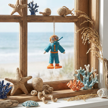 Handmade Felt Scuba Steve Hanging Decoration