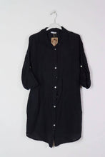 Short Linen Dresse One Size Blue Jeans