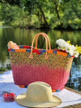 Coloful Straw Basket - XL