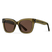 Stormi - Square Chunky Polarized Sunglasses: Crystal Chestnut Brown / Brown Lens 1077BRWBRW