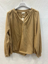 Tunisian Collar Cotton Blouse, @84601_BsColTunisien: Beige