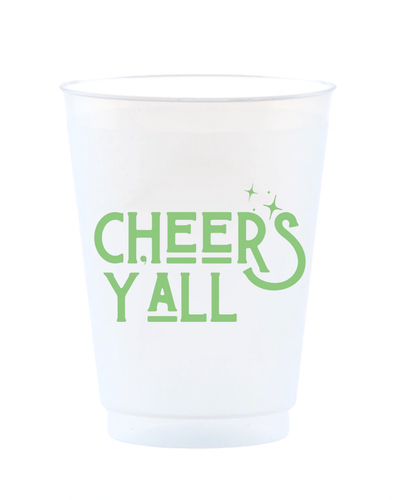 Cheers Y'all Reusable Frost Flex Cups