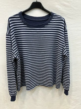 Stripe Sweatshirt:  Brown