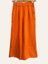 WIDE STRIPED PANTS : Sky Blue / One size