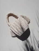 Amalfi Bucket Bag Mini With Tassels: Tan / Short strap (4")