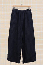 WIDE STRIPED PANTS : Beige / One size