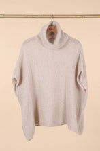 TURTLENECK PONCHO SWEATER / One size