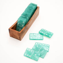 Dominos- Aqua Set of 28 Chips