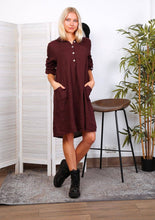 Short Linen Dresse One Size Taupe