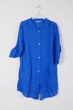 Short Linen Dresse One Size Blue Jeans