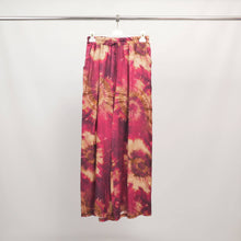 Fluid tie-dye pants in viscose and silk – KD6637VS-14: Bordeaux
