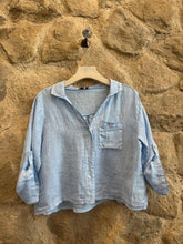 Linen Blouse: White One Size