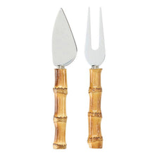Bamboo Handle Cheese Knives - Set of 2