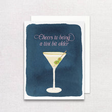 Dirty Martini Birthday Greeting Card | A tini bit older card