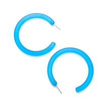 XL Jelly Hoop Earrings - 2 inch: Seafoam