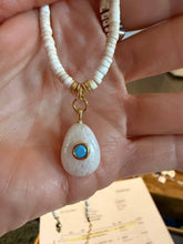 Silvie Necklace : Lg peach moonstone