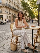 Mole Stripe Linen Pants