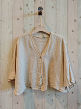 Ref-11870 SHORT LINEN BLOUSE 100%: Blank