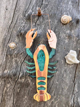 Lobster Copper Christmas Ornament
