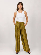 Satin trousers KD7789VS-29: Olive