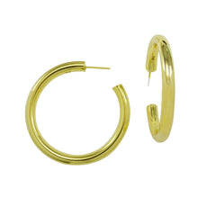 LUGANO HOOP EARRINGS: Silver