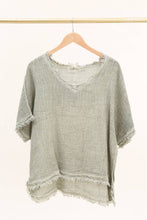 Fringe Blouse: Taupe