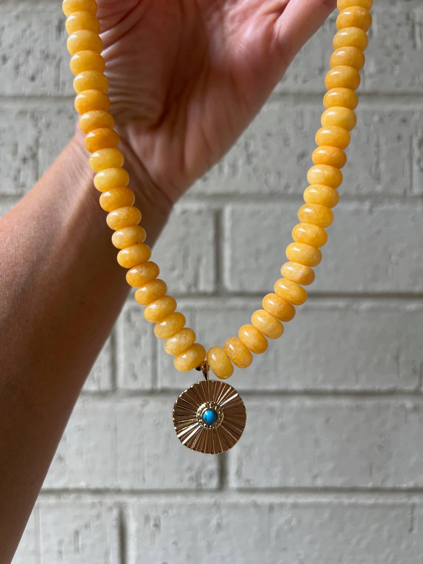 Christina Necklace: Mustard