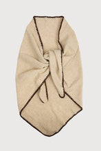 Knitted Triangle Shawl: Taupe