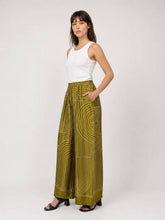 Satin trousers KD7789VS-29: Olive