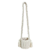 Amalfi Bucket Bag Mini With Tassels: Red / Short strap (4")