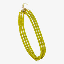 Disc Bead Necklaces: Clear