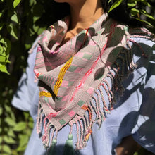 Hand Woven Scarf Cotton Textile - Rosita