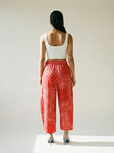 Printed pants, elastic waistband, loose fit TDM67625-4: TAUP F