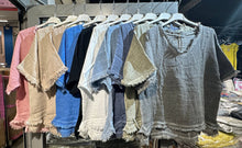 Fringe Blouse: Taupe