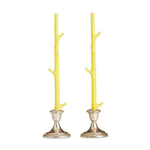 Stick Candles Maple / Pair: Watermelon Pink