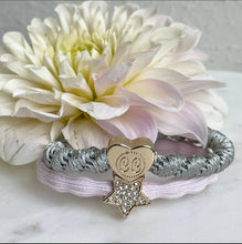 Gold Heart - Silver Grey