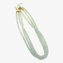 Disc Bead Necklaces: Clear