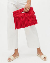 Sophia Eco Ribbon Clutch: Tan