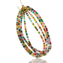 6 mm Disc Bead Necklaces: Multicolour -2