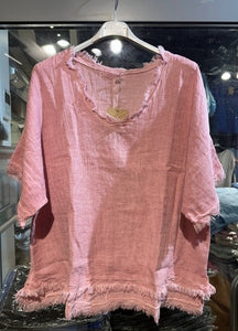 Fringe Blouse: Taupe