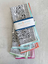 Bandana Cloth Napkins, set of four: White