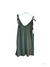 Short dress with adjustable cotton gauze straps One Size