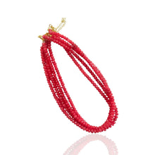 Faceted Bead Necklaces :Baby pink