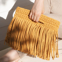 Sophia Eco Ribbon Clutch: Tan