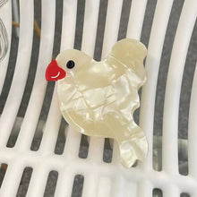 FASHIONABLE WHITE SWAN ACETIC ACID HAIR CLIP_CWAHA0549: TYPE6 / (OS) 2