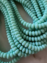 Lilly Gemstone Bead Necklace multi-color 8mm opals jade : Olive Green