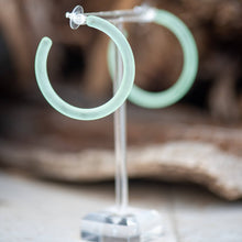 XL Jelly Hoop Earrings - 2 inch: Denim