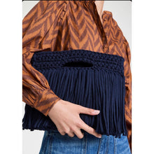 Sophia Eco Ribbon Clutch: Tan