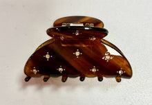 Large Rhinestone Resin Jaw Clip: White Tokyo