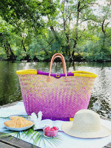 Coloful Straw Basket - XL